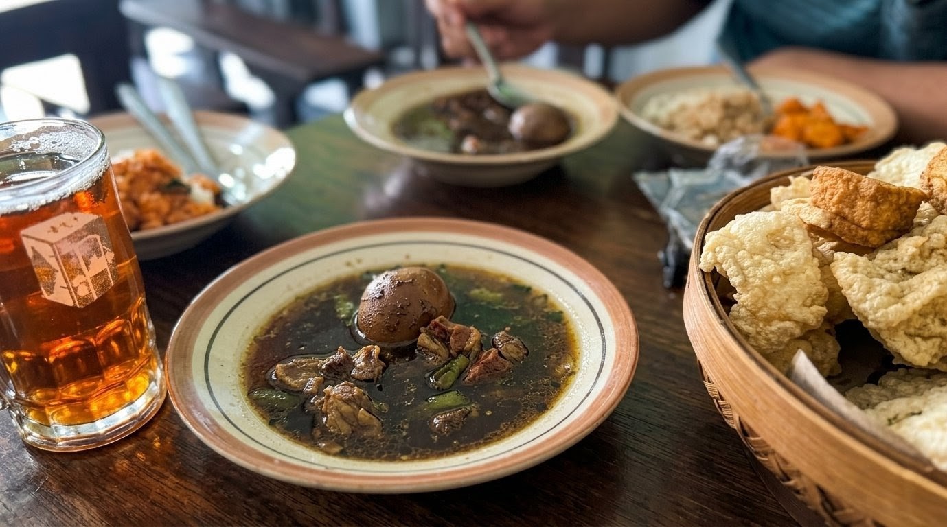 Garang Asem Pekalongan, Kuliner Pekalongan, Garang Asem Sapi, Nasi Megono, Warung Haji Masduki, Wisata Kuliner, Makanan Tradisional