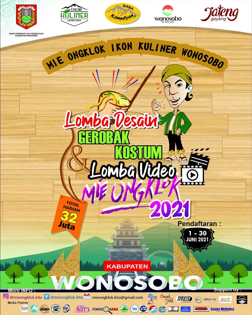 Lomba Branding Mie Ongklok Dengan Total Hadiah 32 Jt Di Gelar Disparbud Wonosobo