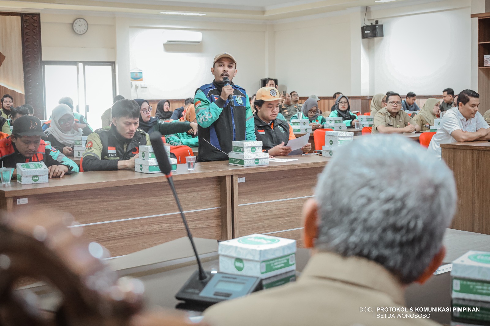 driver ojol wonosobo, kebijakan pemkab wonosobo, kesejahteraan transportasi online, bpjs ketenagakerjaan ojol, wodb