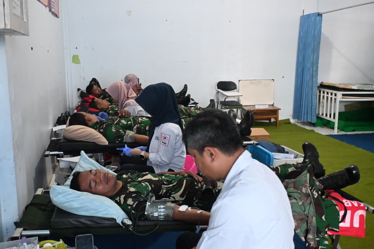 SMK Muhammadiyah Wonosobo, Kodim 0707 Wonosobo, Donor Darah Wonosobo, PMI Wonosobo, Letkol Inf Yoyok Suyitno