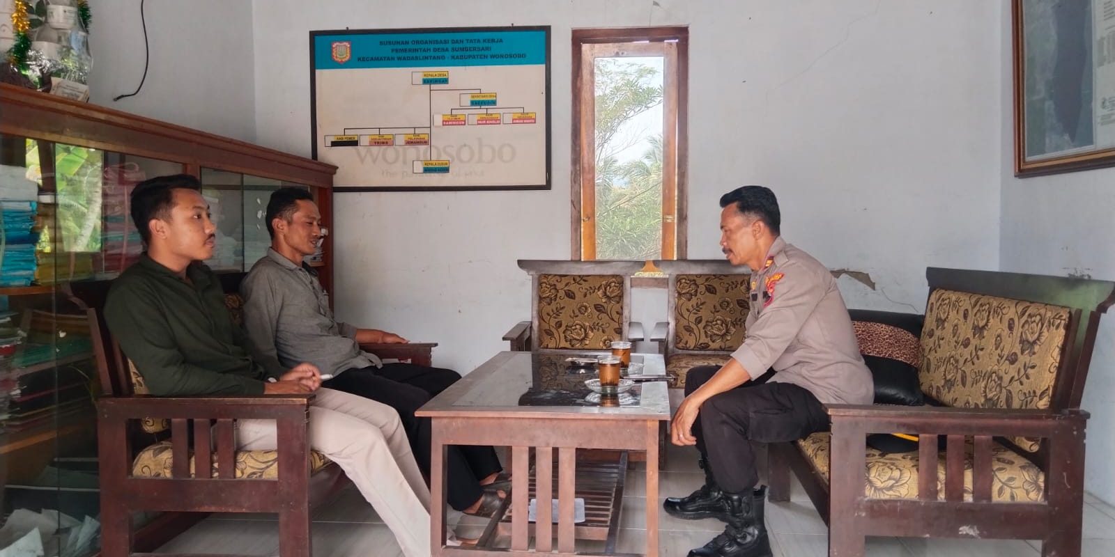 Polsek Wadaslintang, Kamtibmas Wonosobo, IPTU Tahdjudin, Desa Sumbersari, Desa Kaligowong