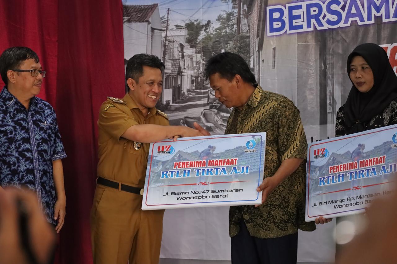 perumda tirta aji, bantuan rtlh, upz wonosobo, afif nurhidayat, zakat pegawai