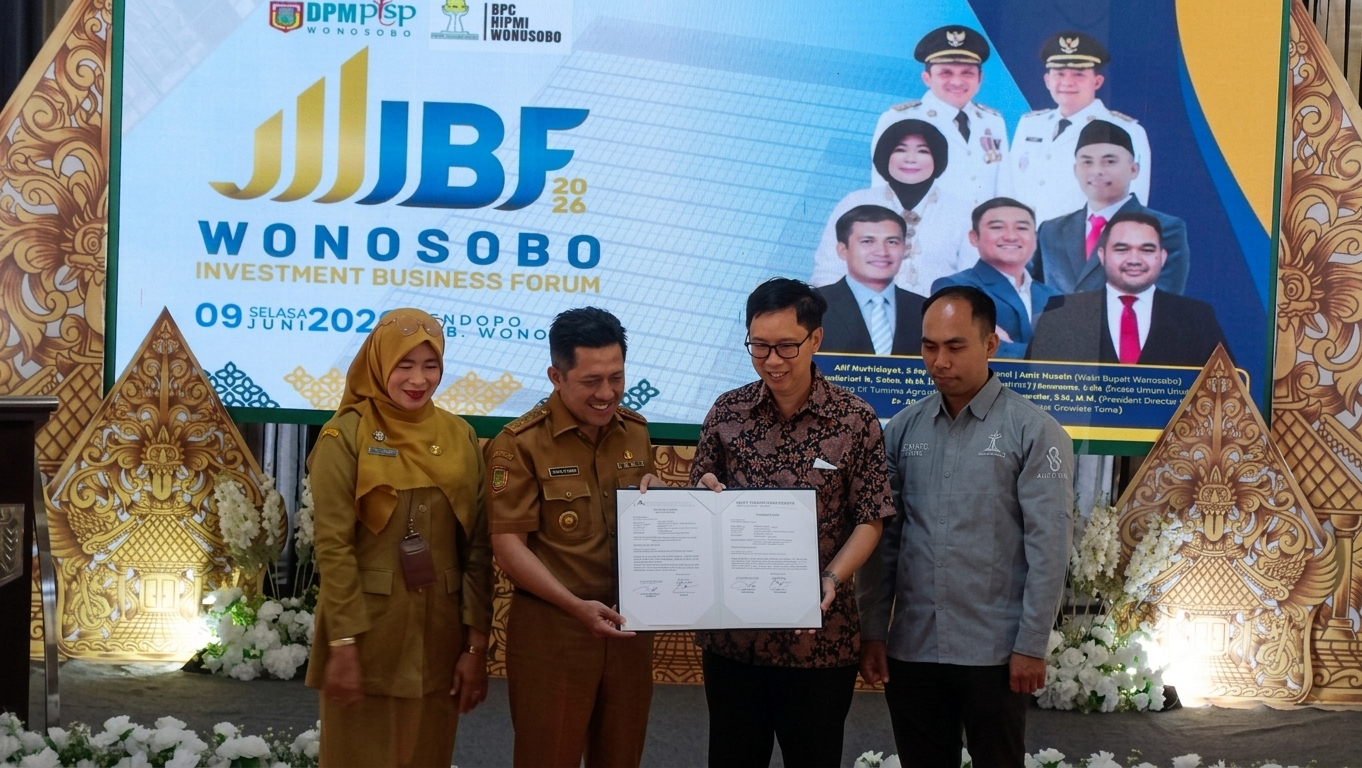 WIBF 2026, HIPMI Wonosobo, Hilirisasi Pertanian Kedu, Dampak Kenaikan Dolar, Investasi Jawa Tengah