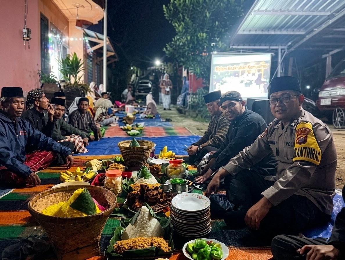 1 Muharam 1448 H, Bhabinkamtibmas Polsek Selomerto, tradisi Desa Plobangan, kamtibmas Jawa Tengah, kearifan lokal Kedu