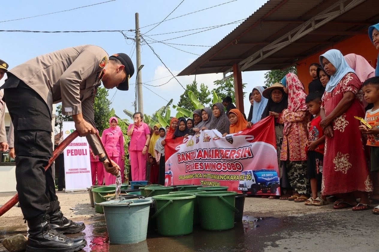 Krisis Air Wonosobo, Desa Gumelar, Wadaslintang, HUT Bhayangkara 80, BPBD Wonosobo