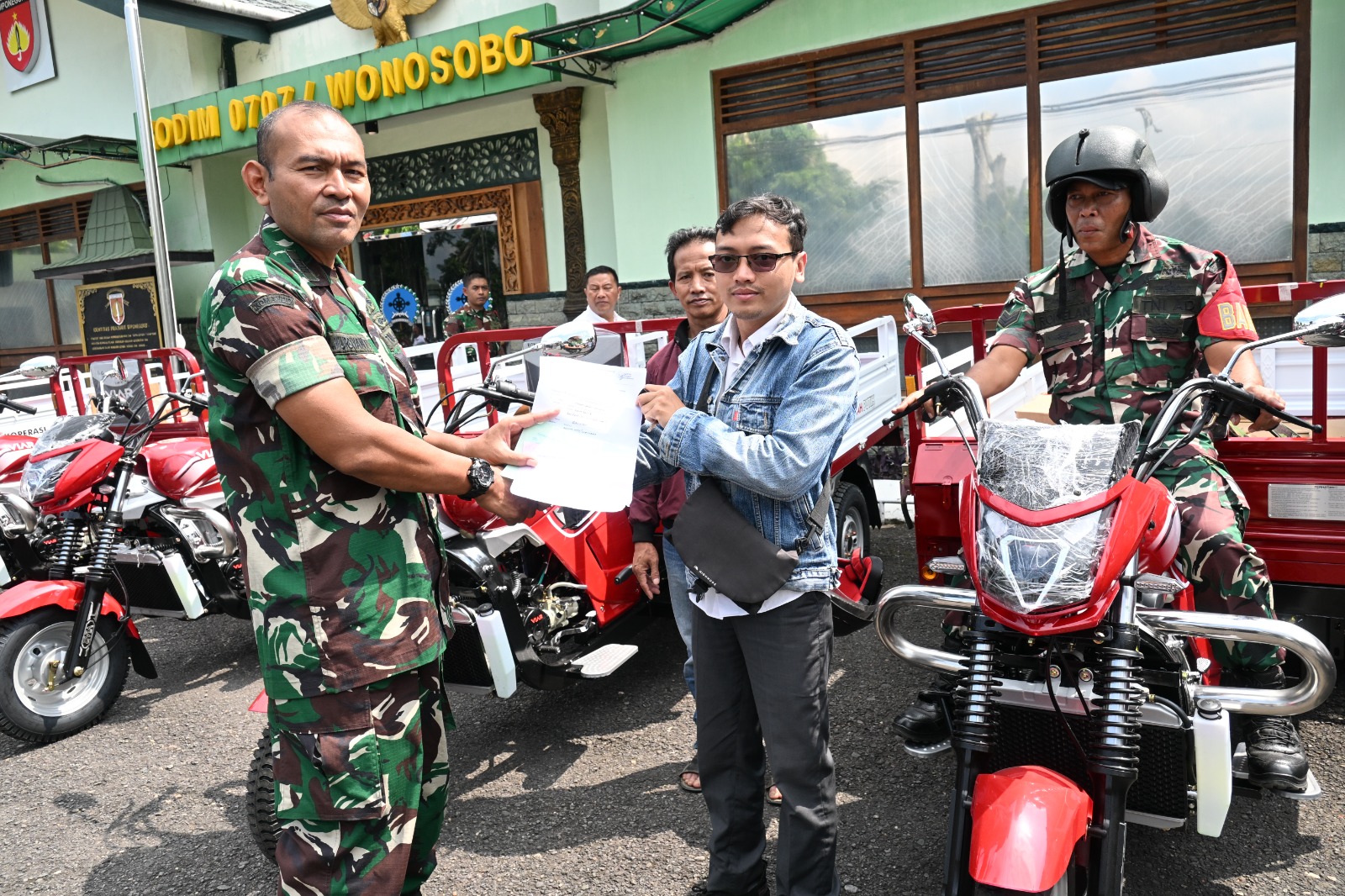 Kodim 0707 Wonosobo, Koperasi Desa Merah Putih, ekonomi pedesaan, kendaraan operasional, Desa Durensawit Leksono