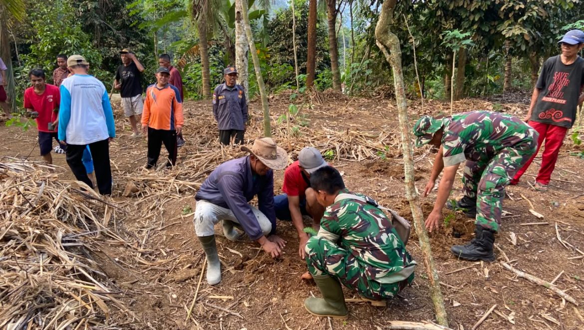 Kodim 0707/Wonosobo, mitigasi bencana, budidaya kopi, Desa Grugu, lingkungan hidup