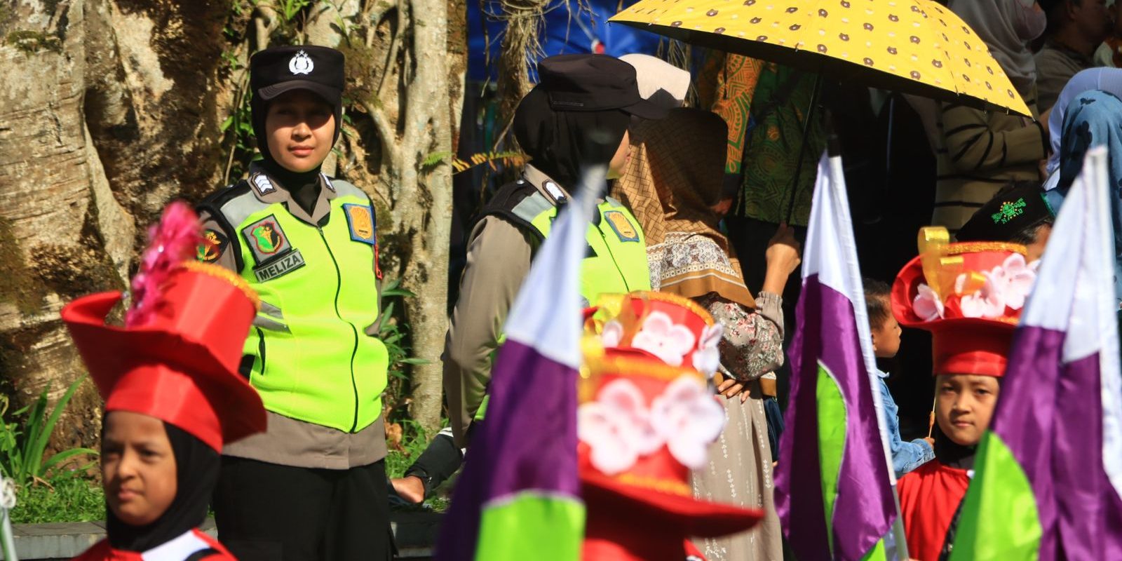 tahun baru islam 1448 h, alun-alun wonosobo, polres wonosobo, pawai taaruf santri, kamtibmas kedu