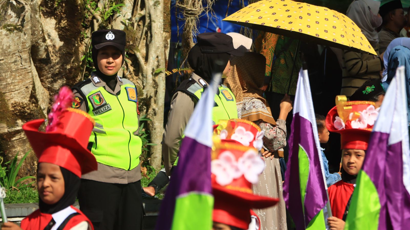 tahun baru islam 1448 h, alun-alun wonosobo, polres wonosobo, pawai taaruf santri, kamtibmas kedu