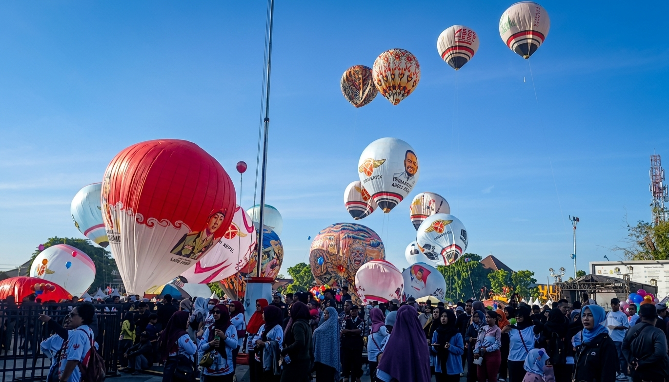 Festival Balon Wonosobo, Menteri Lingkungan Hidup, GMPP, AirNav Indonesia, Ekowisata Wonosobo