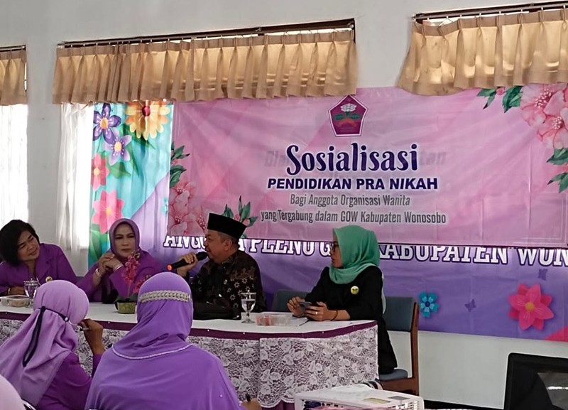 pendidikan pranikah, kesehatan reproduksi, pencegahan KDRT, persiapan pernikahan, bahaya perceraian, GOW Wonosobo, pemberdayaan perempuan