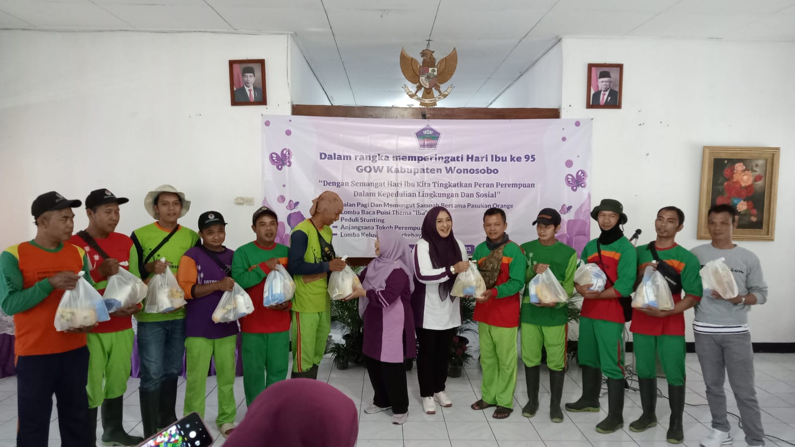 GOW Wonosobo, peduli lingkungan, pasukan orange, kebersihan kota, pemberdayaan perempuan, aksi sosial, lingkungan sehat